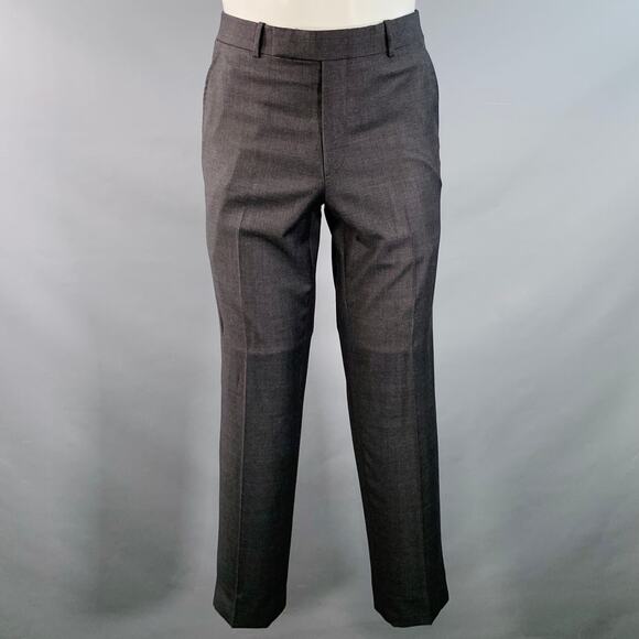 BAND OF OUTSIDERS Size 38 Regular Charcoal Grey Blue Glenplaid Wool Suit - Picture 4 of 11